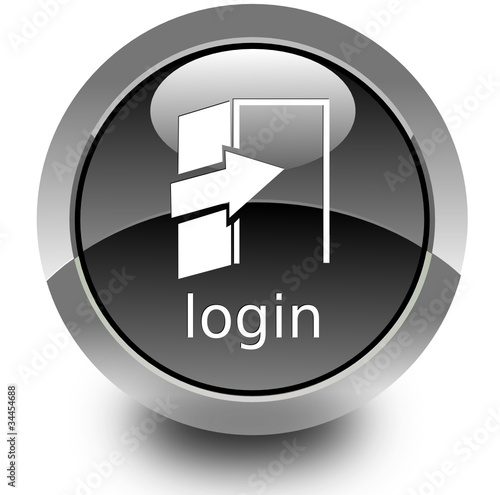 Login glossy icon