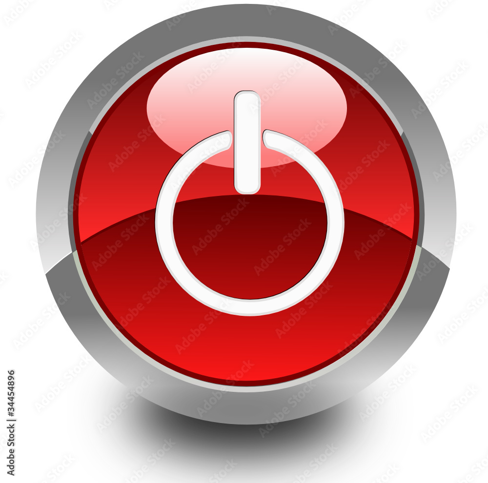 On/Off glossy icon On/Off glossy icon