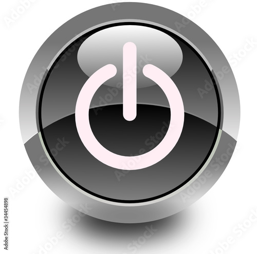 Power glossy button