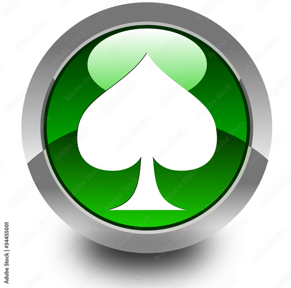 Glossy playing card symbol Glossy playing card symbol