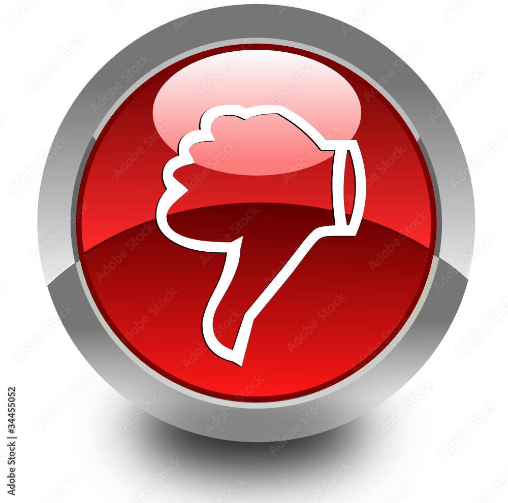 Vettoriale Stock Down glossy icon Adobe Stock