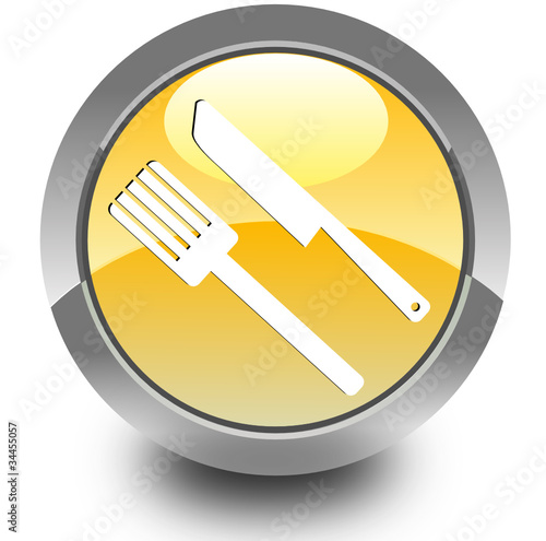 Fast food glossy icon