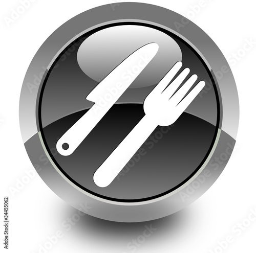 Fast food glossy icon