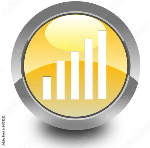 Histogram glossy icon