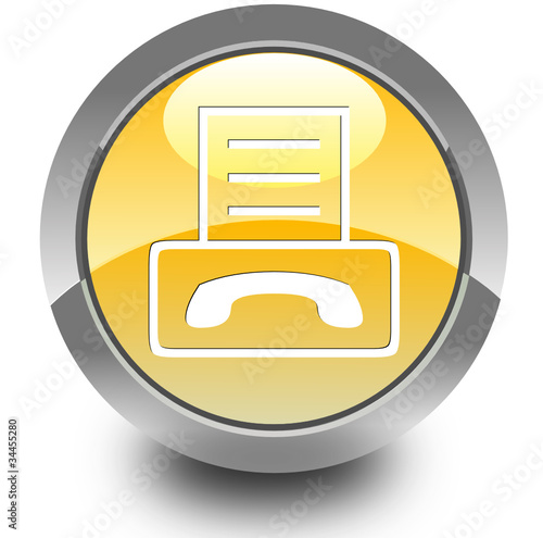 Telefax glossy icon