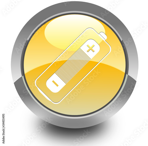 Battery glossy icon