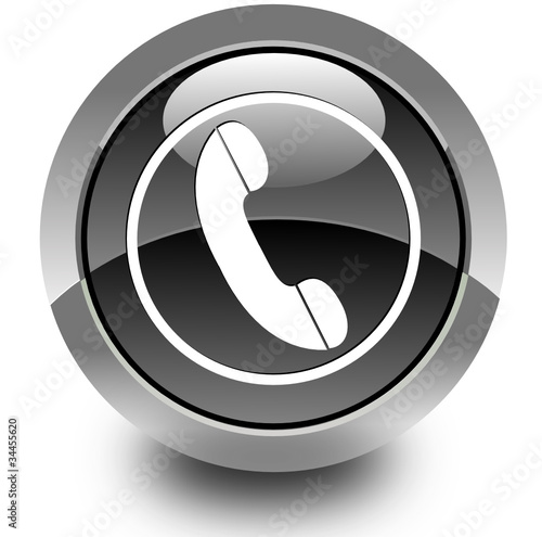 Phone glossy icon