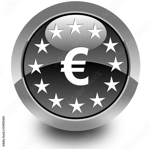 Euro glossy icon