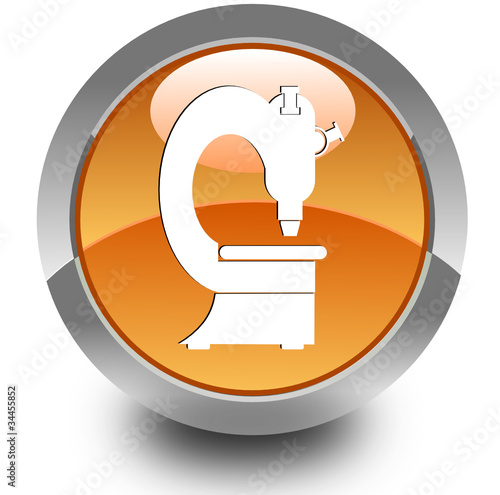 Microscope glossy icon