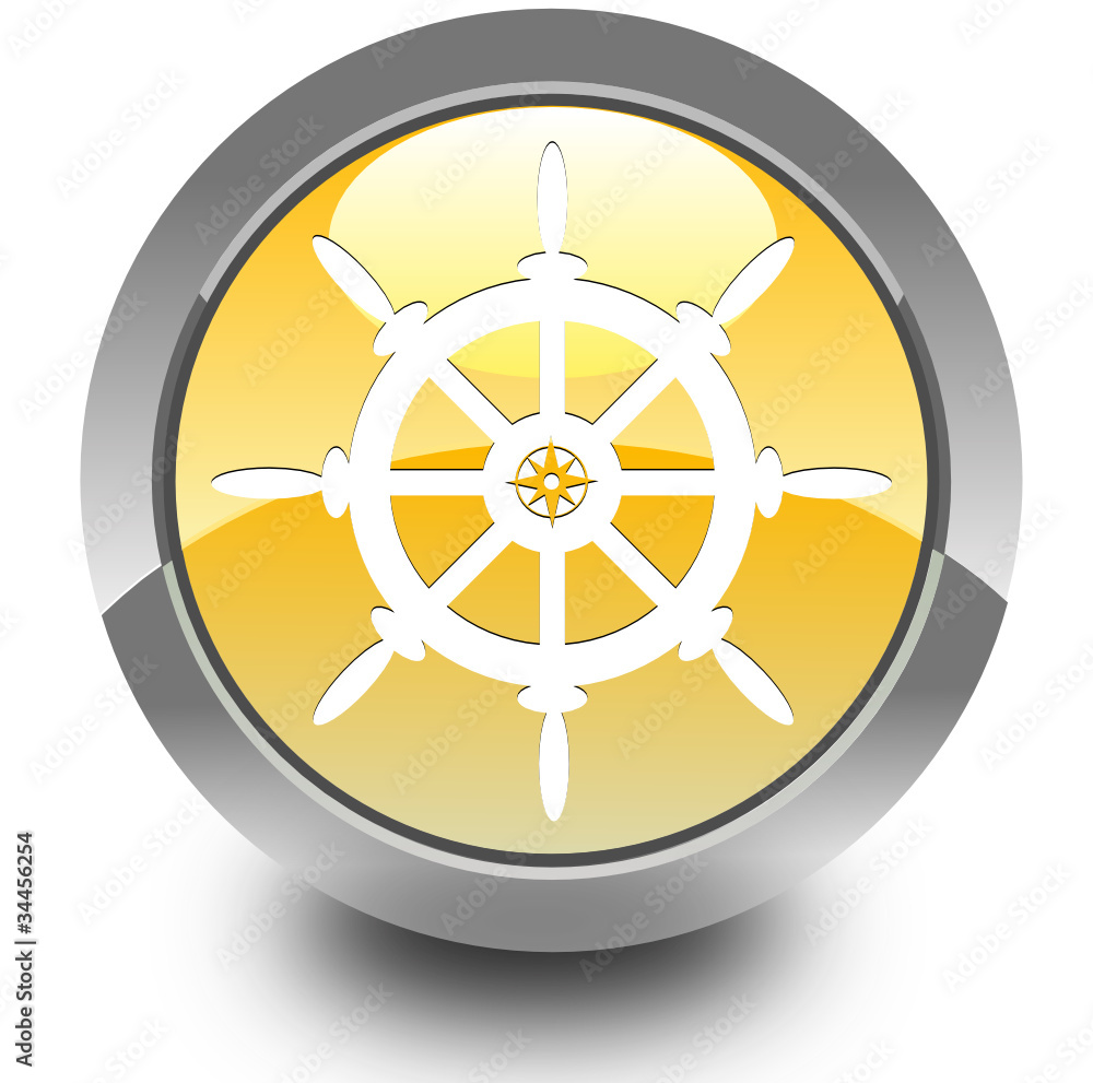 Fototapeta premium Navigation glossy icon