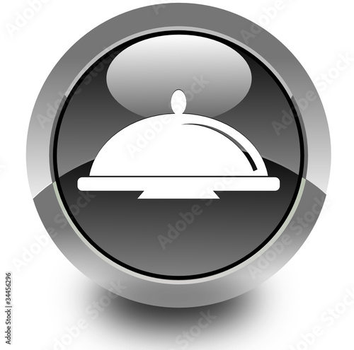 Restaurant glossy icon
