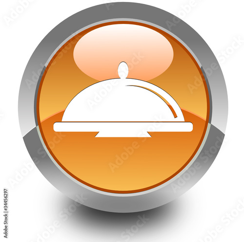 Restaurant glossy icon