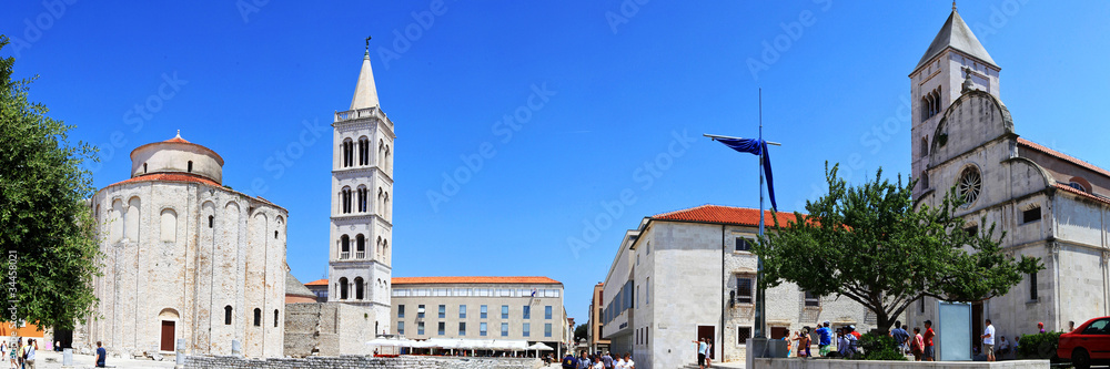 St. Donatus' Church and old town in Zadar, Croatia