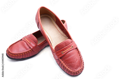 female red shoes, with good clipping path