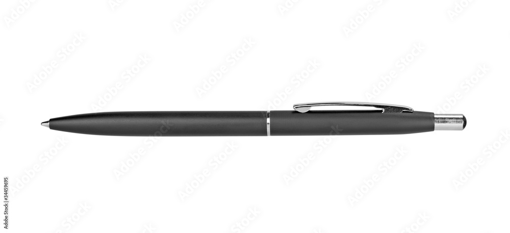 black pen. Isolated on white background black pen. Isolated on white background