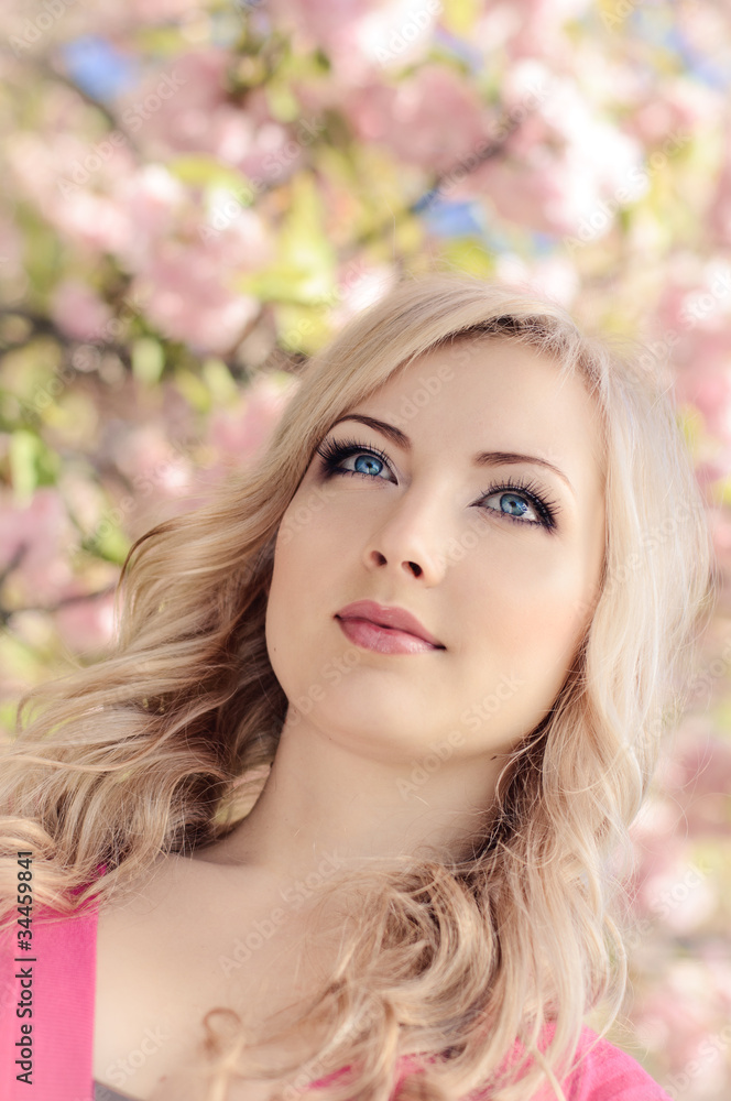 Naklejka premium spring portrait
