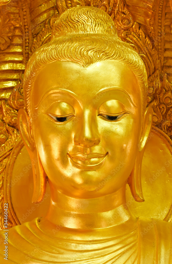 Smiling Buddha image face