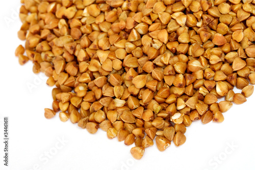 buckwheat on isolated background