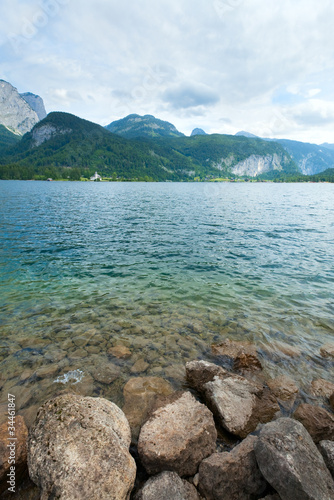 Fototapeta Naklejka Na Ścianę i Meble -  Alpine summer lake view