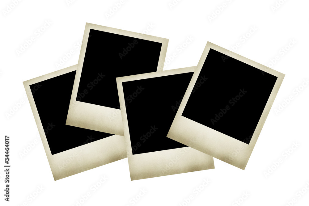 Blank photos isolated on white background Blank photos isolated on white background