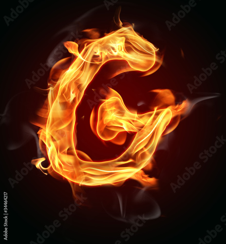 Fire letter "G"