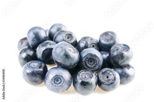 Blueberry close up isolated