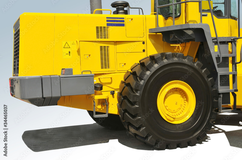Fototapeta premium Yellow bulldozer.