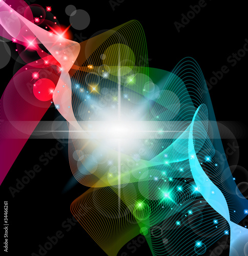 Abstract Space Scenary of llight