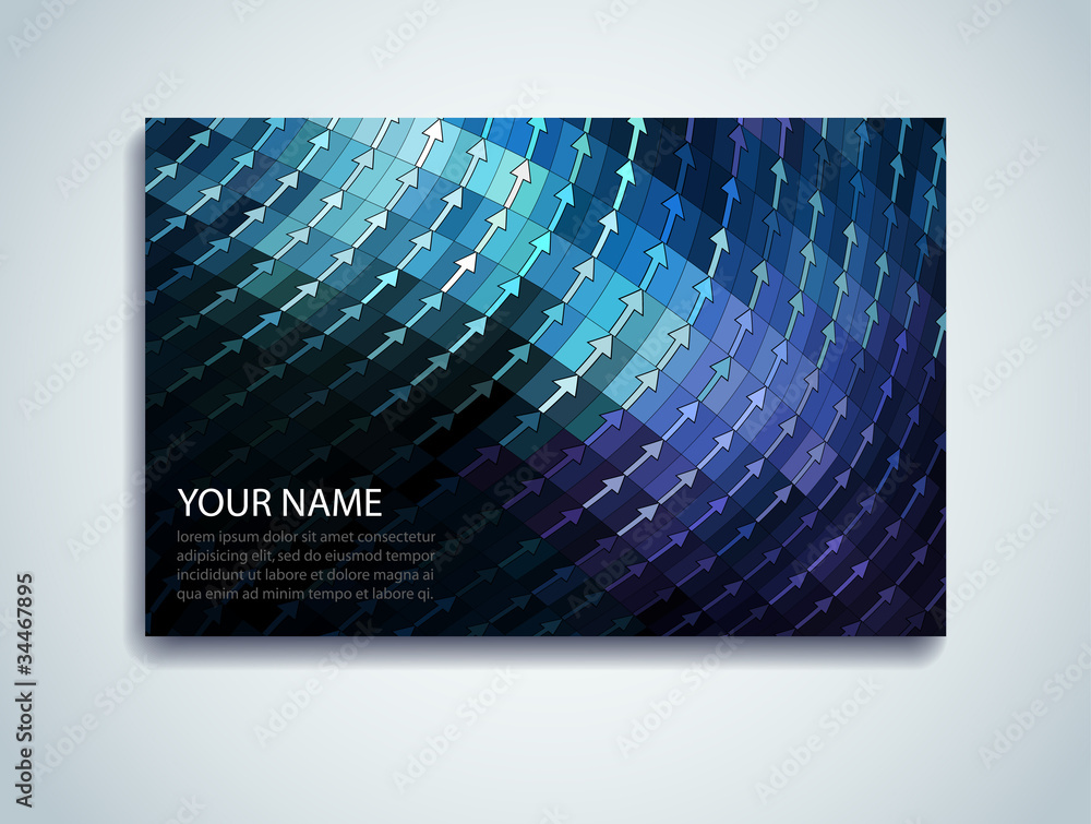 Shiny Mosaic Business Card Shiny Mosaic Business Card