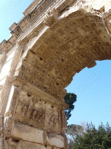 Arch of Titus at the Roman Forum in Rome, Italy