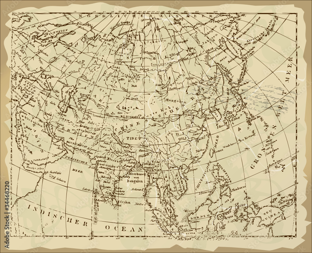 Old ASIA Map