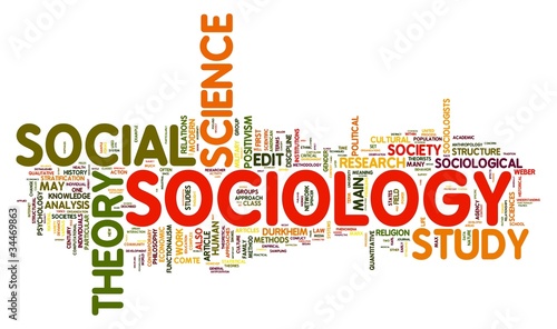 Sociology in word tag cloud