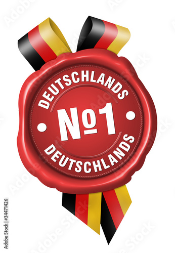 Obraz na płótnie button deutschlands nummer 1