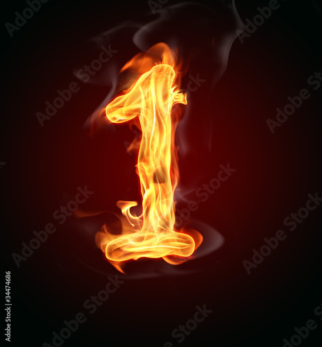 Fire number "1"