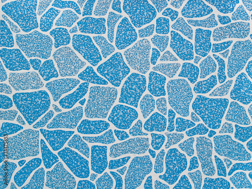 blue mosaic tiles texture