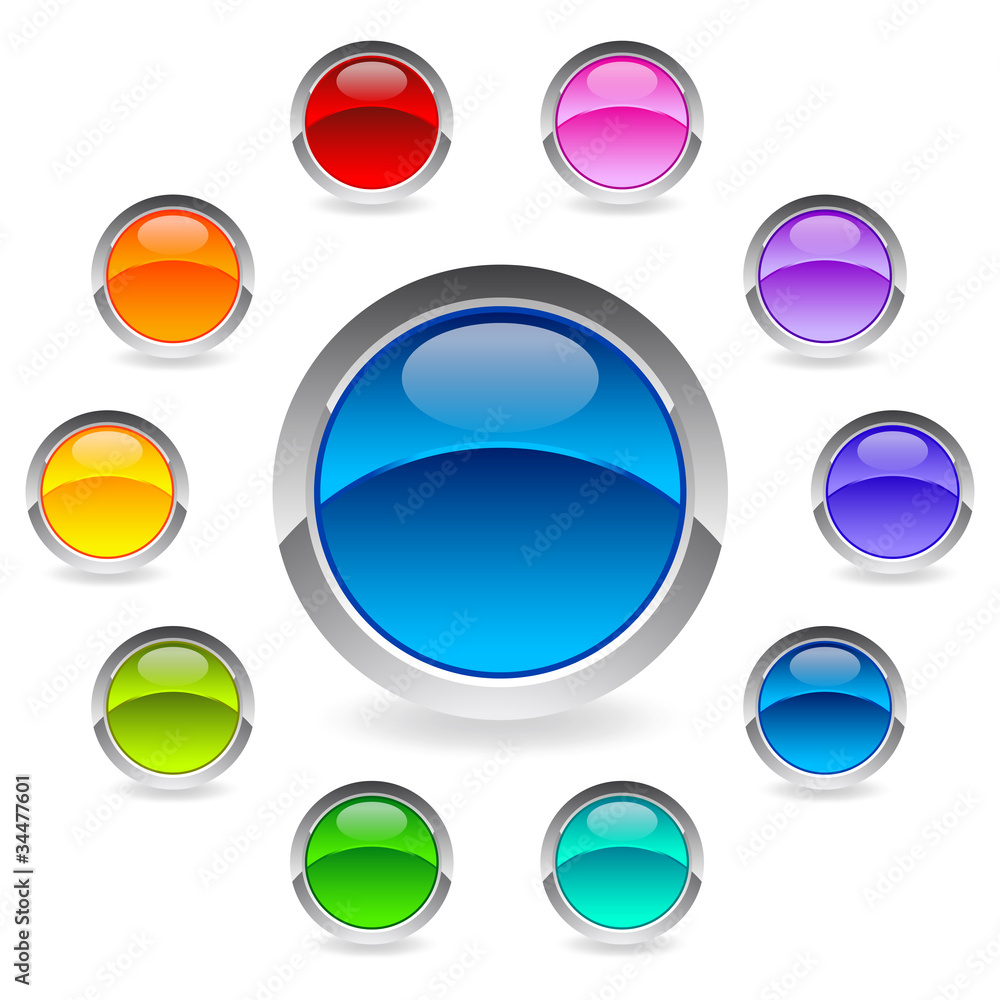 colourful set of buttons for webdesign colourful set of buttons for webdesign
