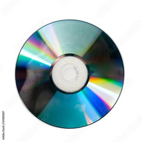 Compact disc. Closeup.