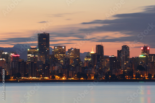 Downtown Vancouver Skyline Dawn