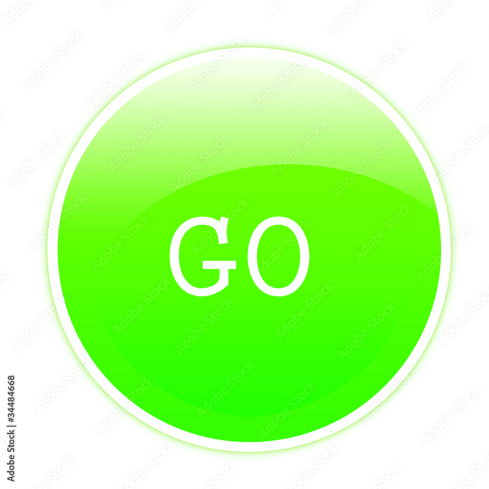 Go glow button Go glow button