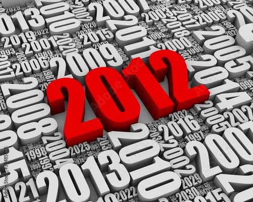 Obraz na płótnie Year 2012 AD