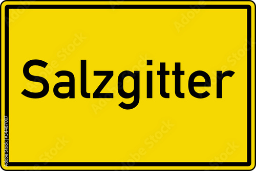 Salzgitter Ortstafel Ortseingang Schild Verkehrszeichen