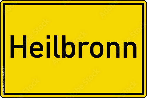 Heilbronn Ortstafel Ortseingang Schild Verkehrszeichen