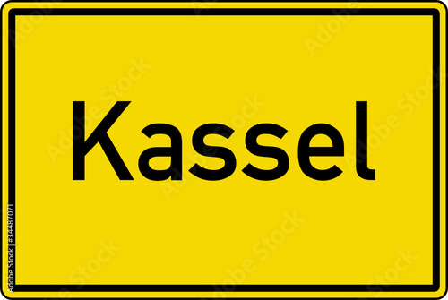 Kassel Ortstafel Ortseingang Schild Verkehrszeichen
