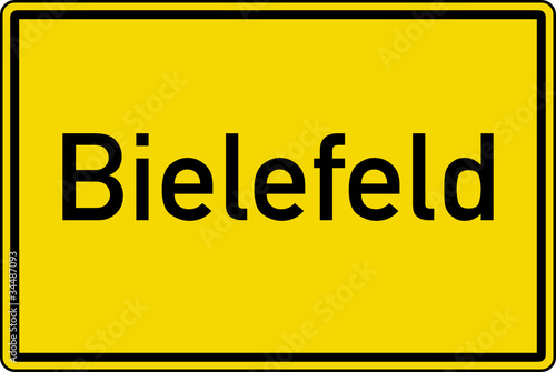 Bielefeld Ortstafel Ortseingang Schild Verkehrszeichen