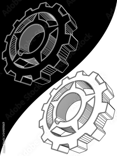 The scheme of a gear