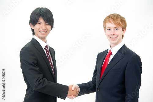 a businessperson shaking hands