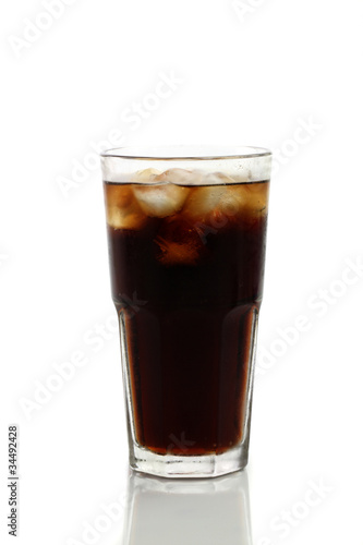 Cola isolated in white background