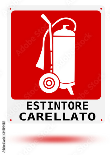 Estintore con carrello