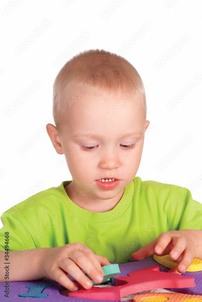 little boy plays little boy plays