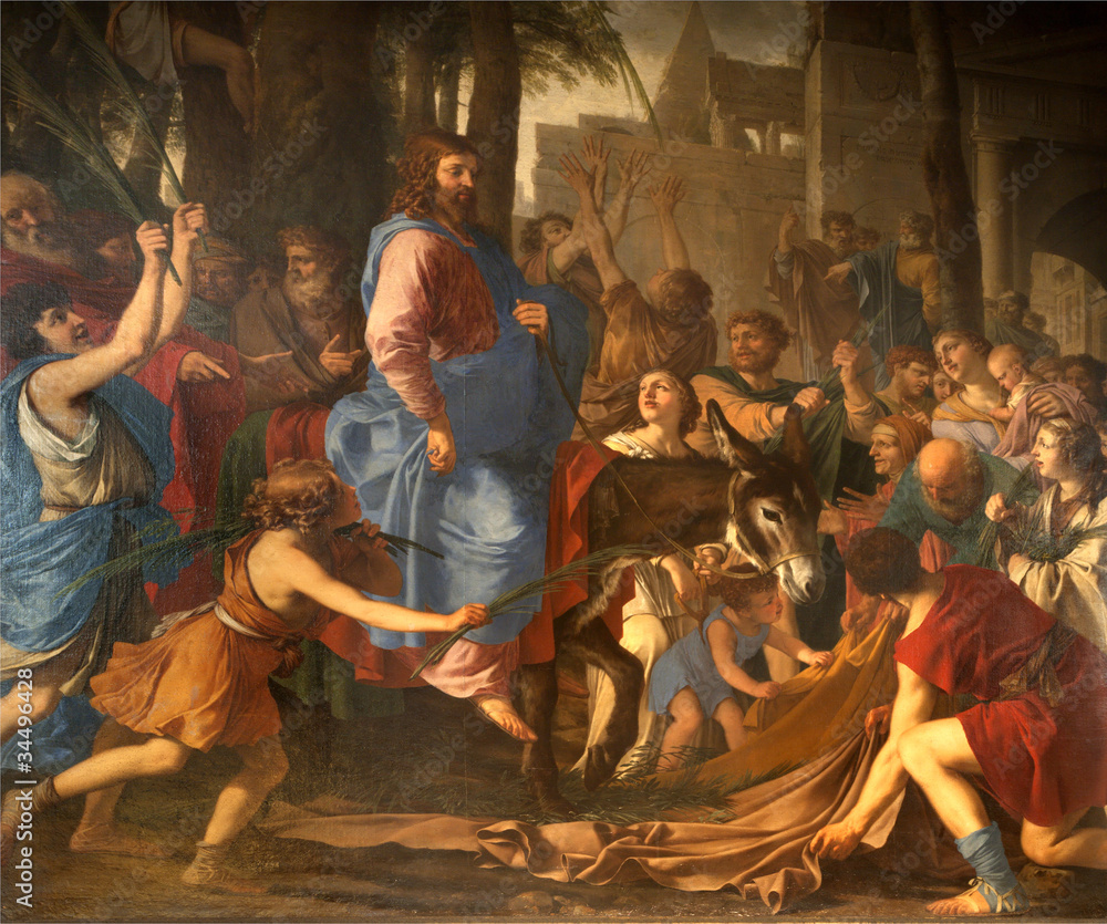 Naklejka premium Wjazd Jezusa do Jerozolimy - Paryż
